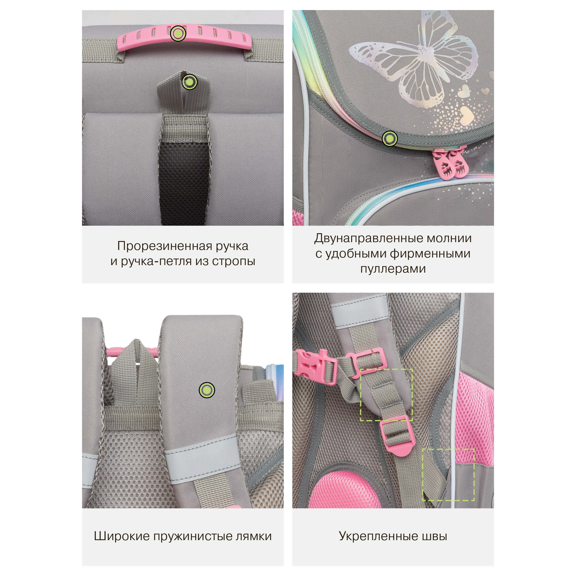 Ранец Grizzly для девочки - фото 12
