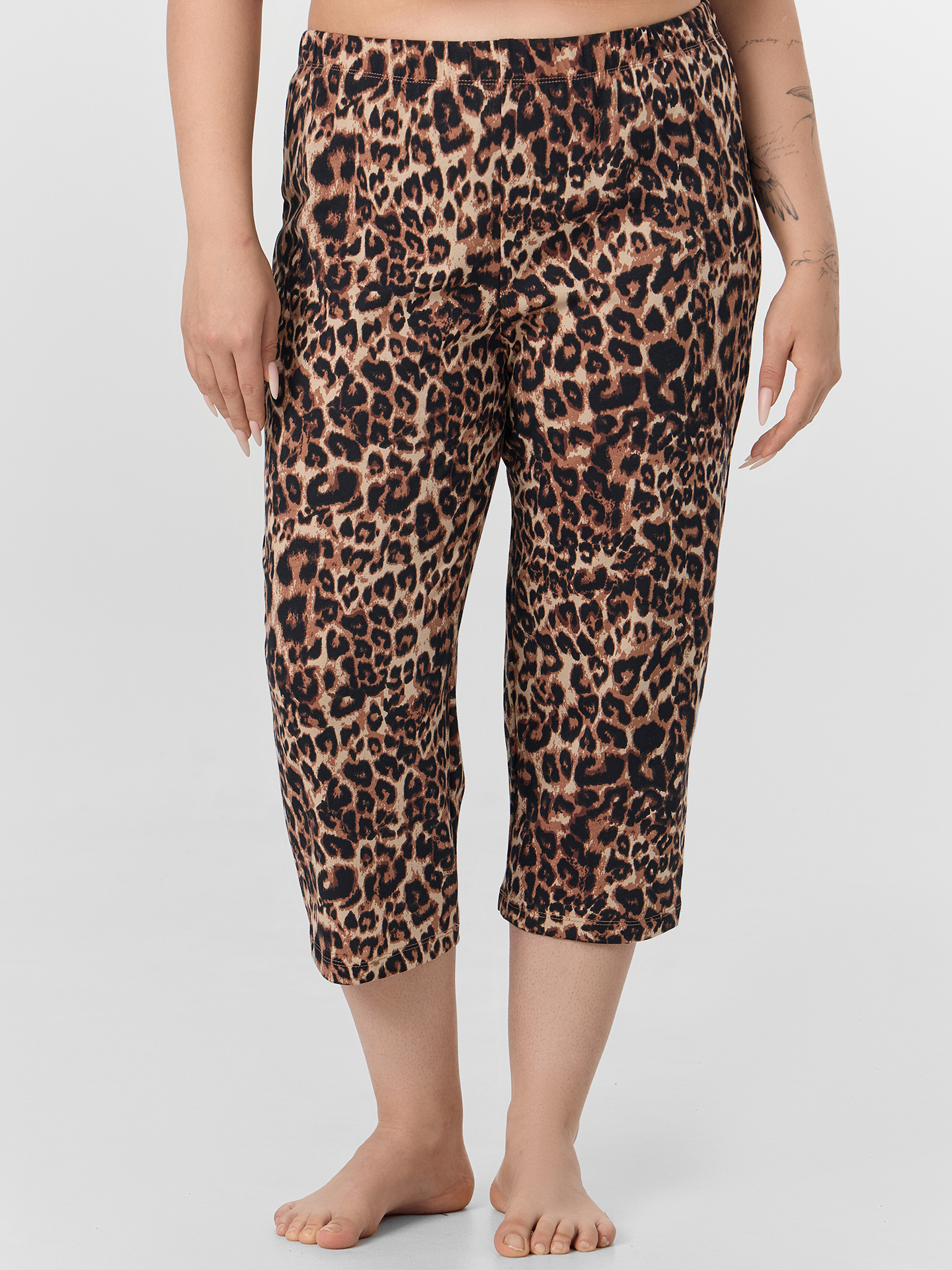 Пижама Mark Formelle (Марк Формэль) 592300/горячий шоколад +леопард на песочном - фото 6