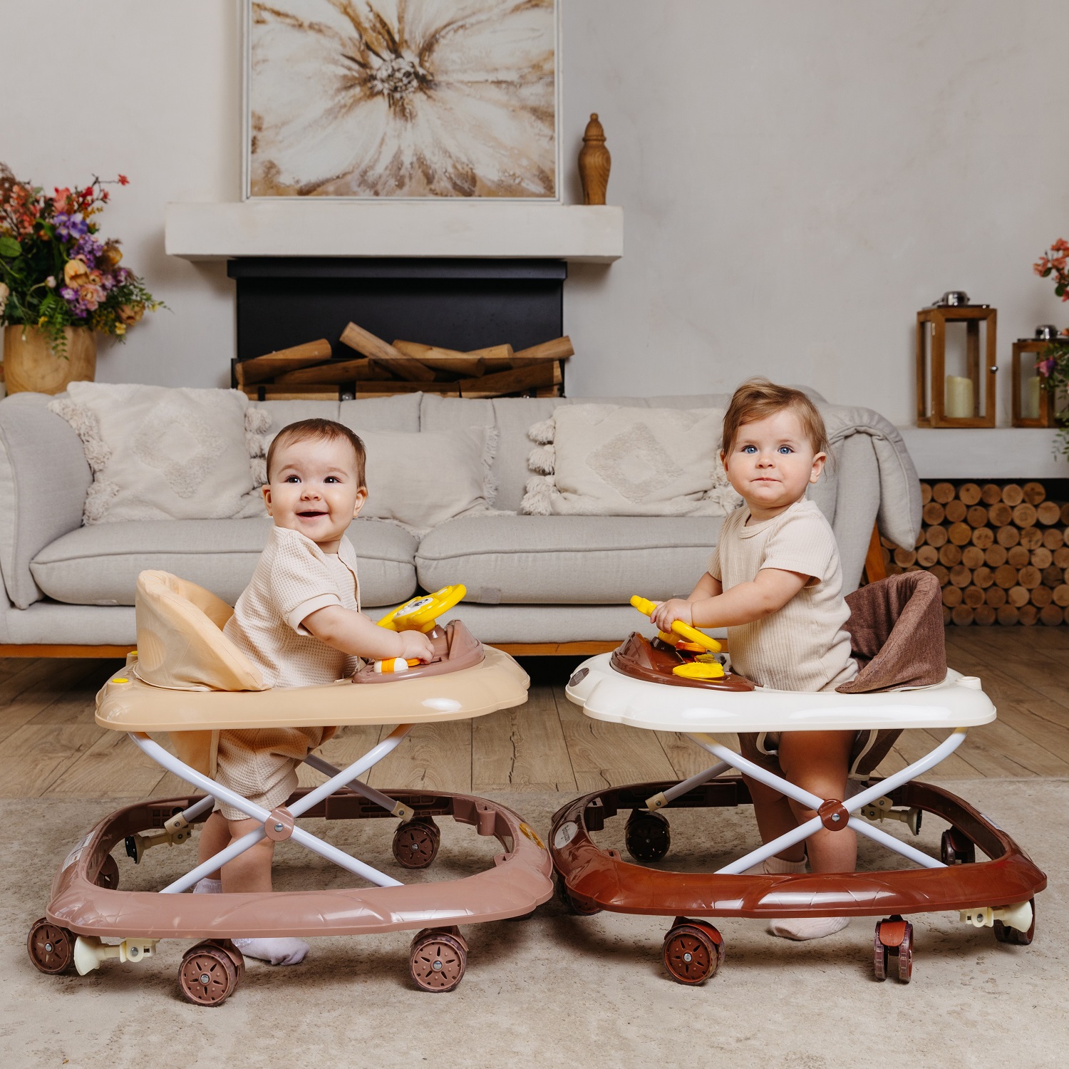 Ходунки BabyCare Optima коричневый - фото 13