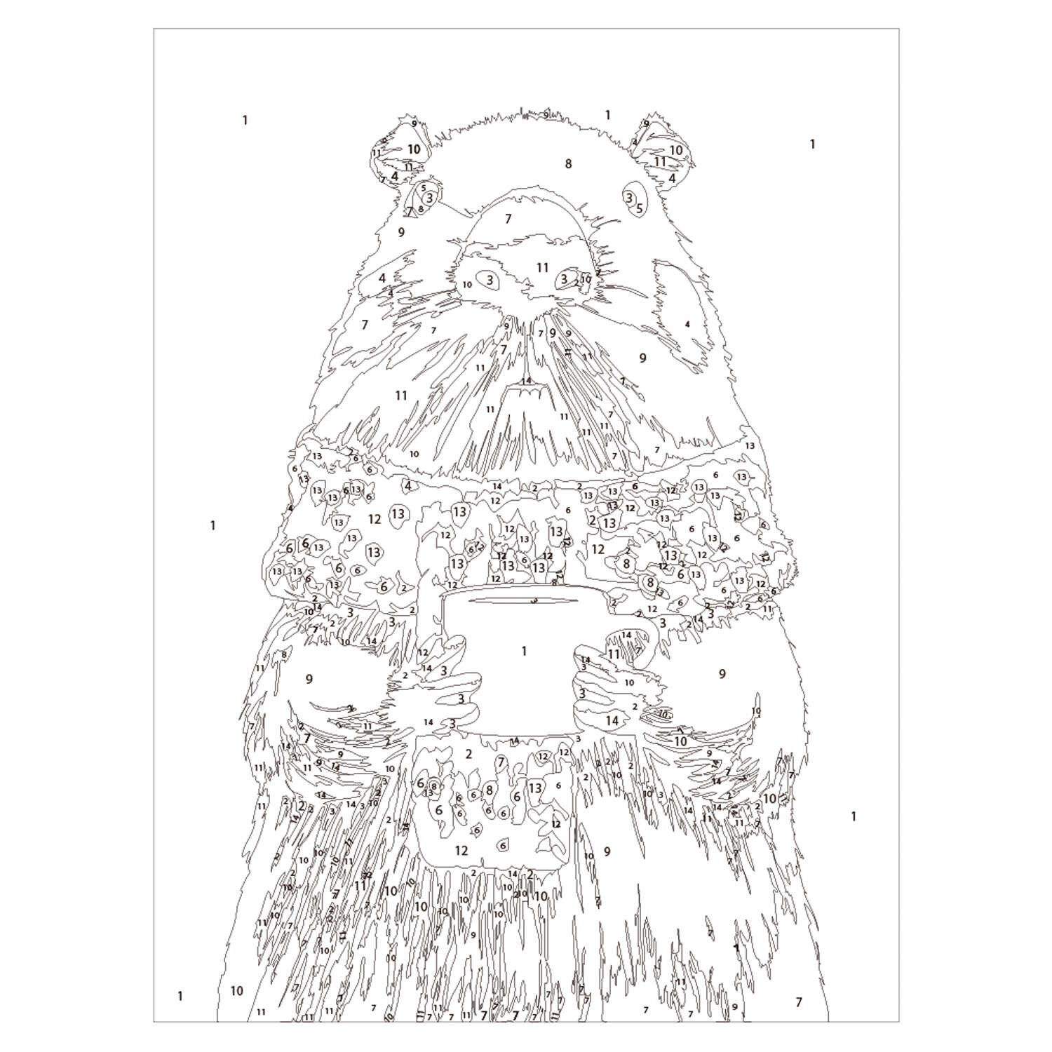 Картина по номерам Феникс + Капибара - фото 2