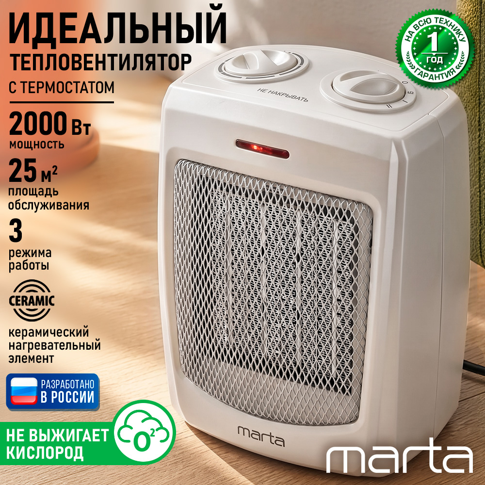 Тепловентилятор MARTA MT-2522 - фото 2