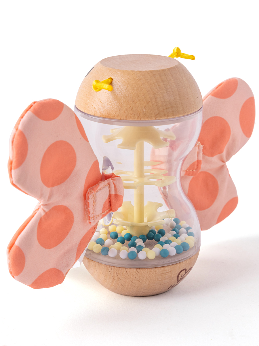 Игрушка Hape погремушка Бисерный дождь Бабочка - фото 7