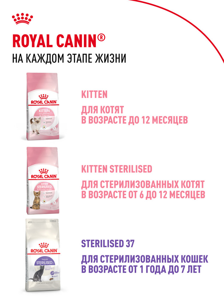 Корм сухой для котят ROYAL CANIN Sterilised 3.5кг стерилизованных - фото 10