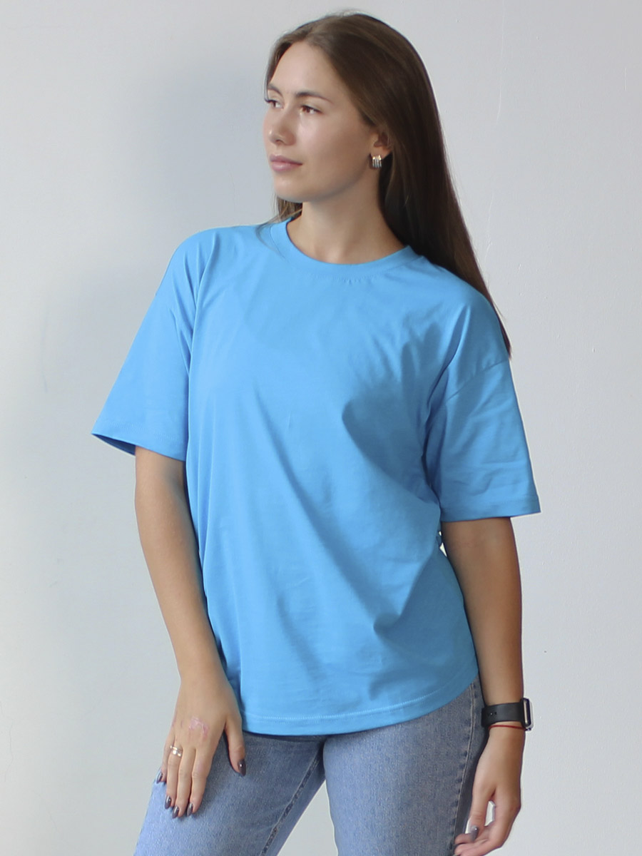 Футболка STELLA MODA 11601_голубой - фото 1