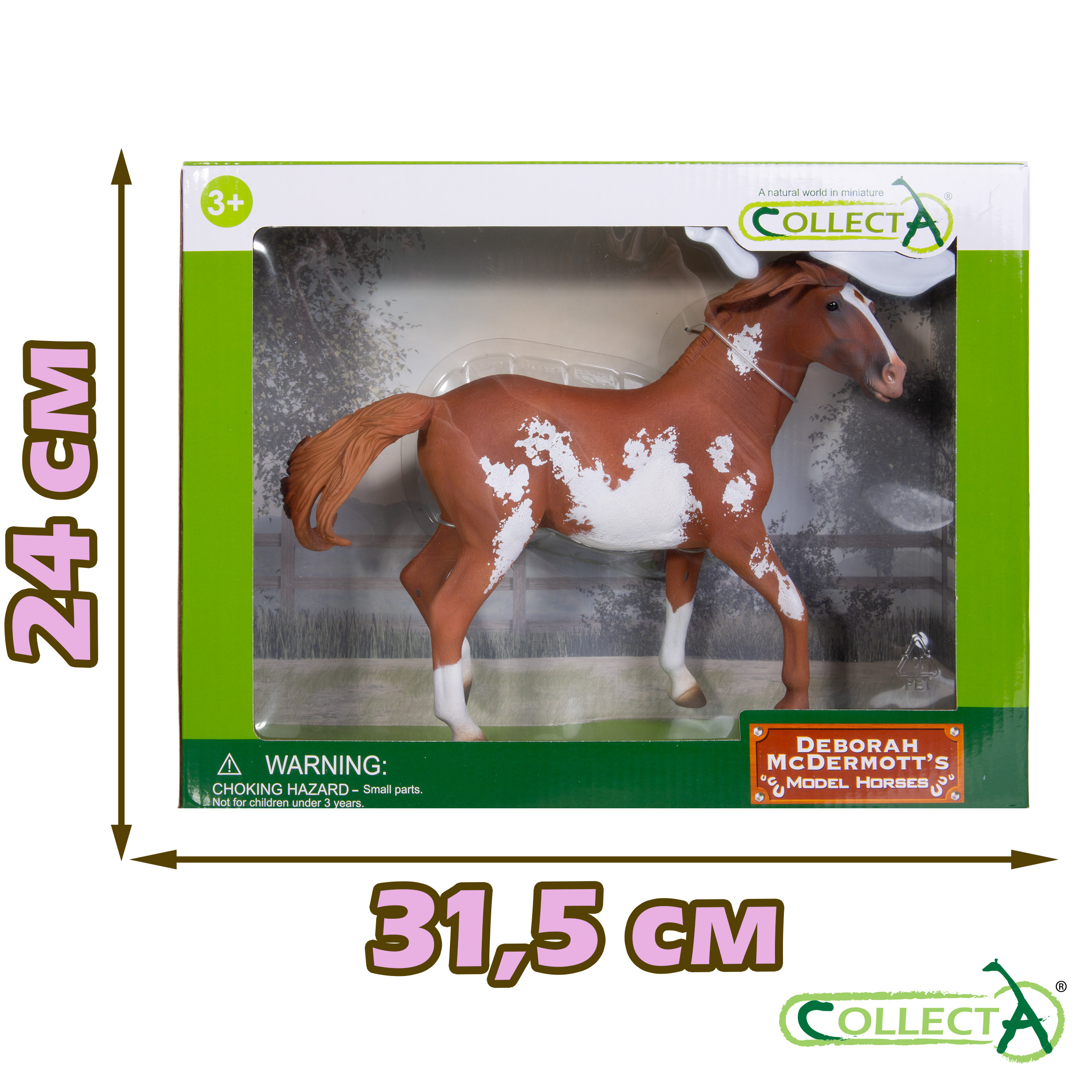 Фигурка Collecta Жеребец Мустанг каштановый - фото 3