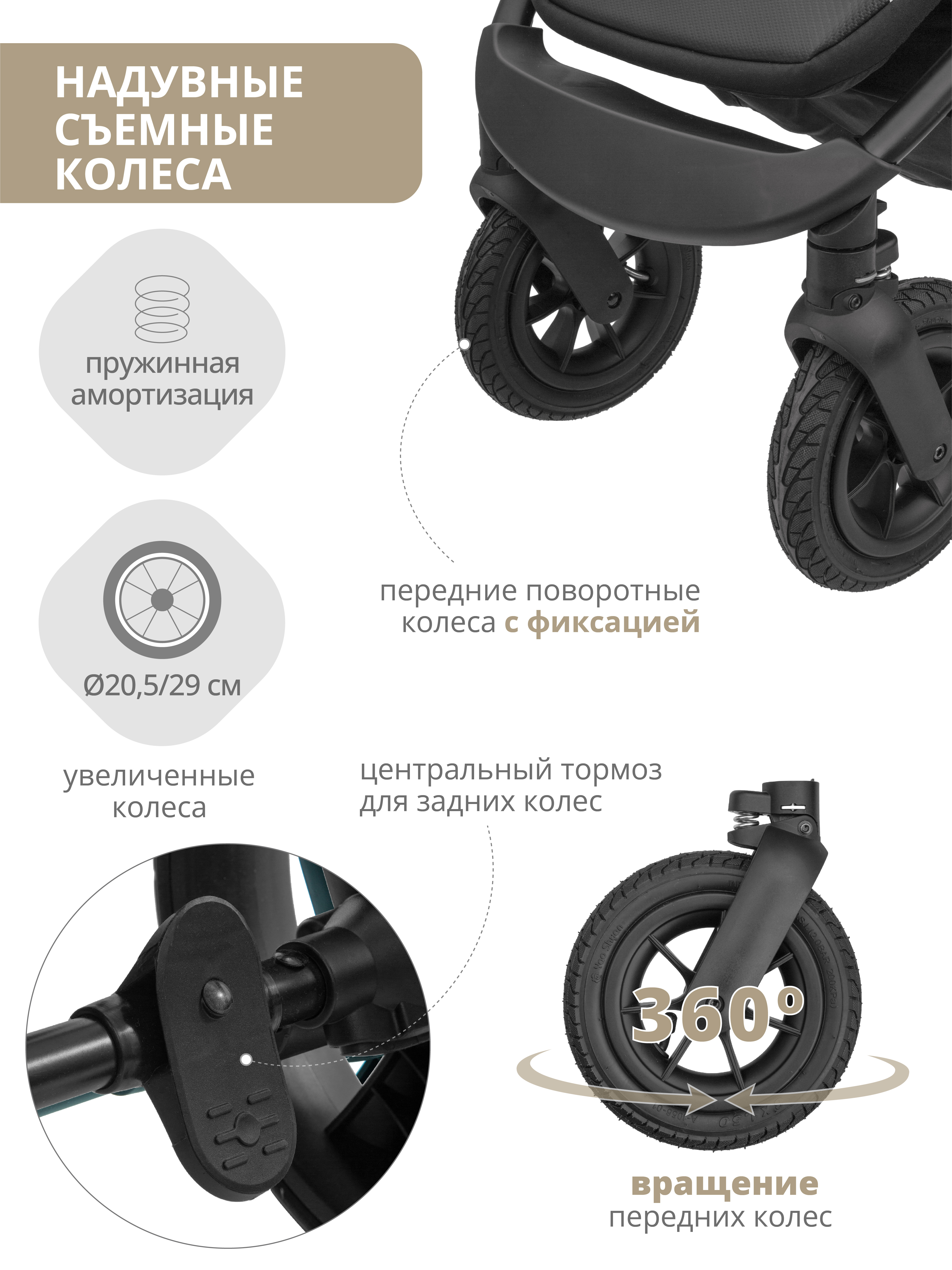 Коляска прогулочная JOVOLA SELENA AIR с сумкой розовый - фото 9
