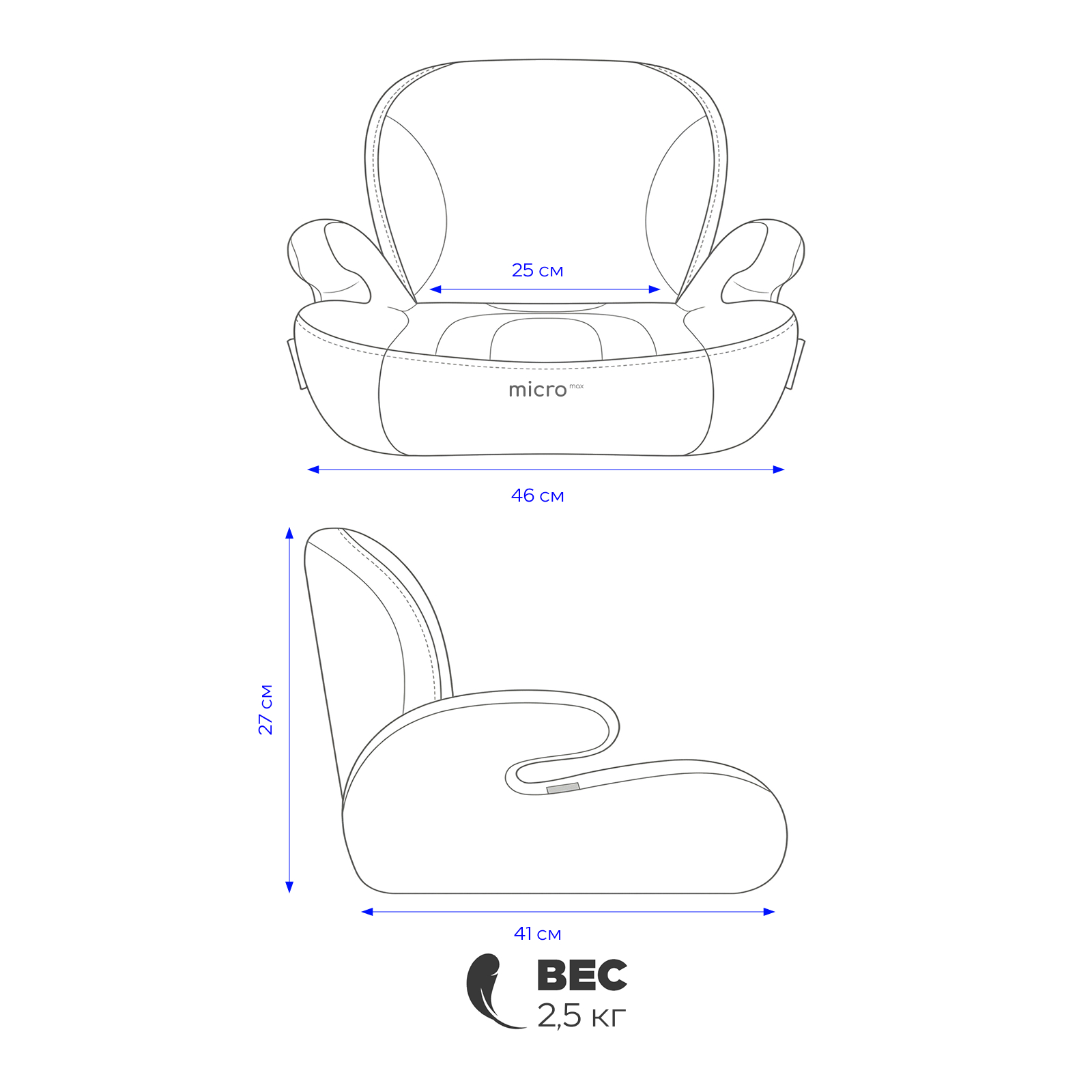 Автокресло Rant Micro max Isofix 3 (22-36 кг) хаки - фото 2