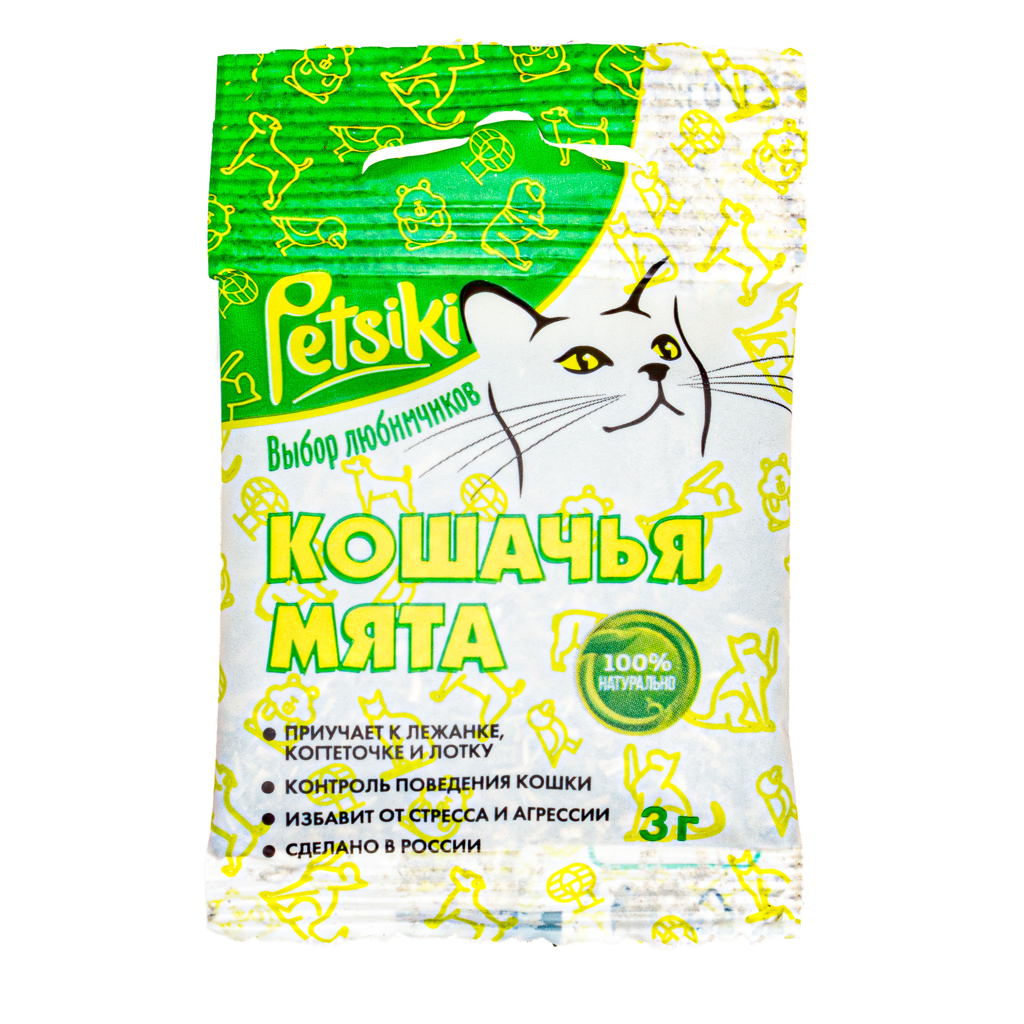 Кошачья мята Petsiki 3г в пакете - фото 1