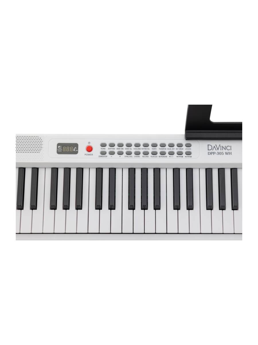 Игрушка музыкальная DaVinci DPP-305 WH синтезатор - фото 14