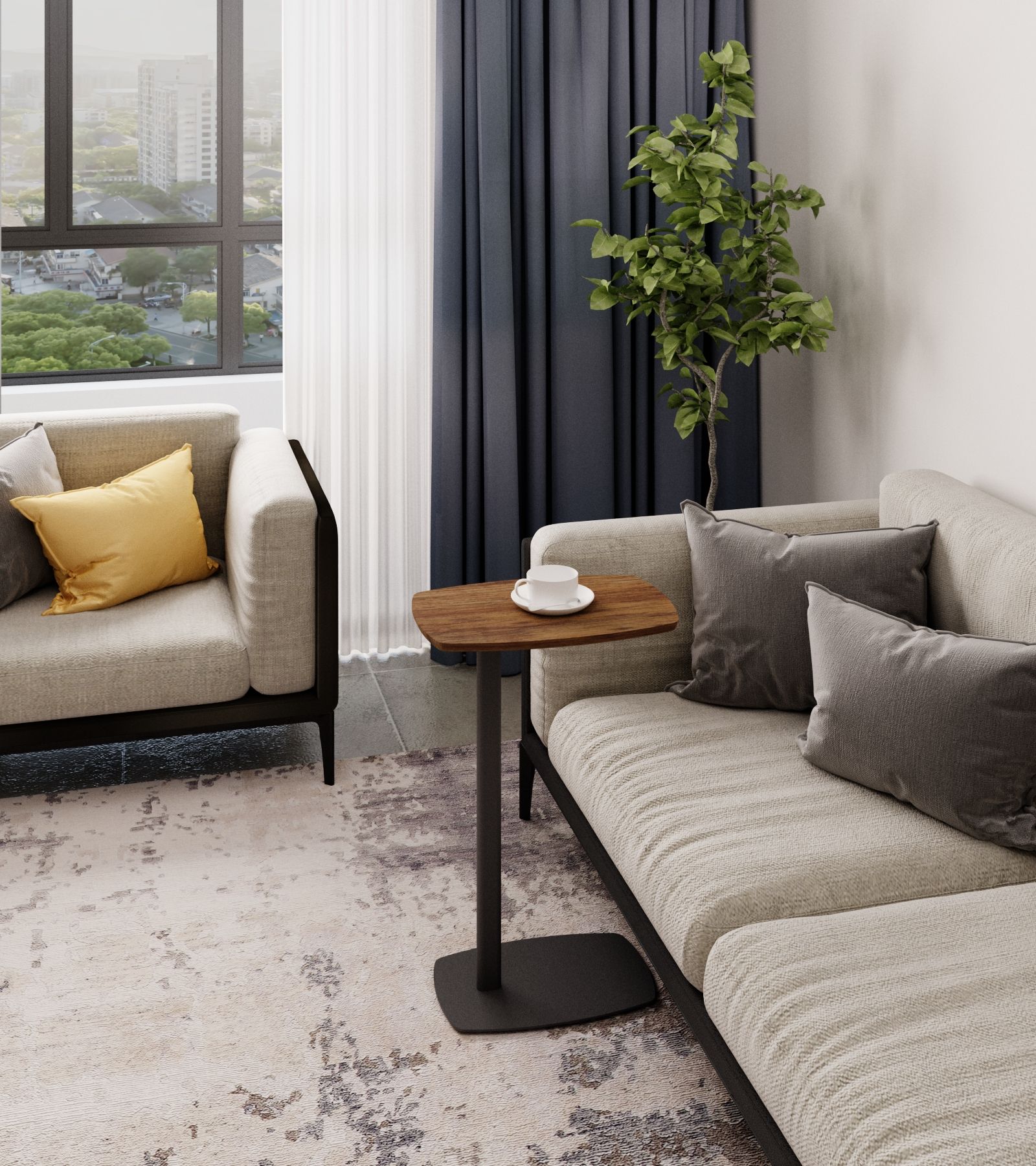 Стол придиванный SLINE Дей дуб американский - фото 4