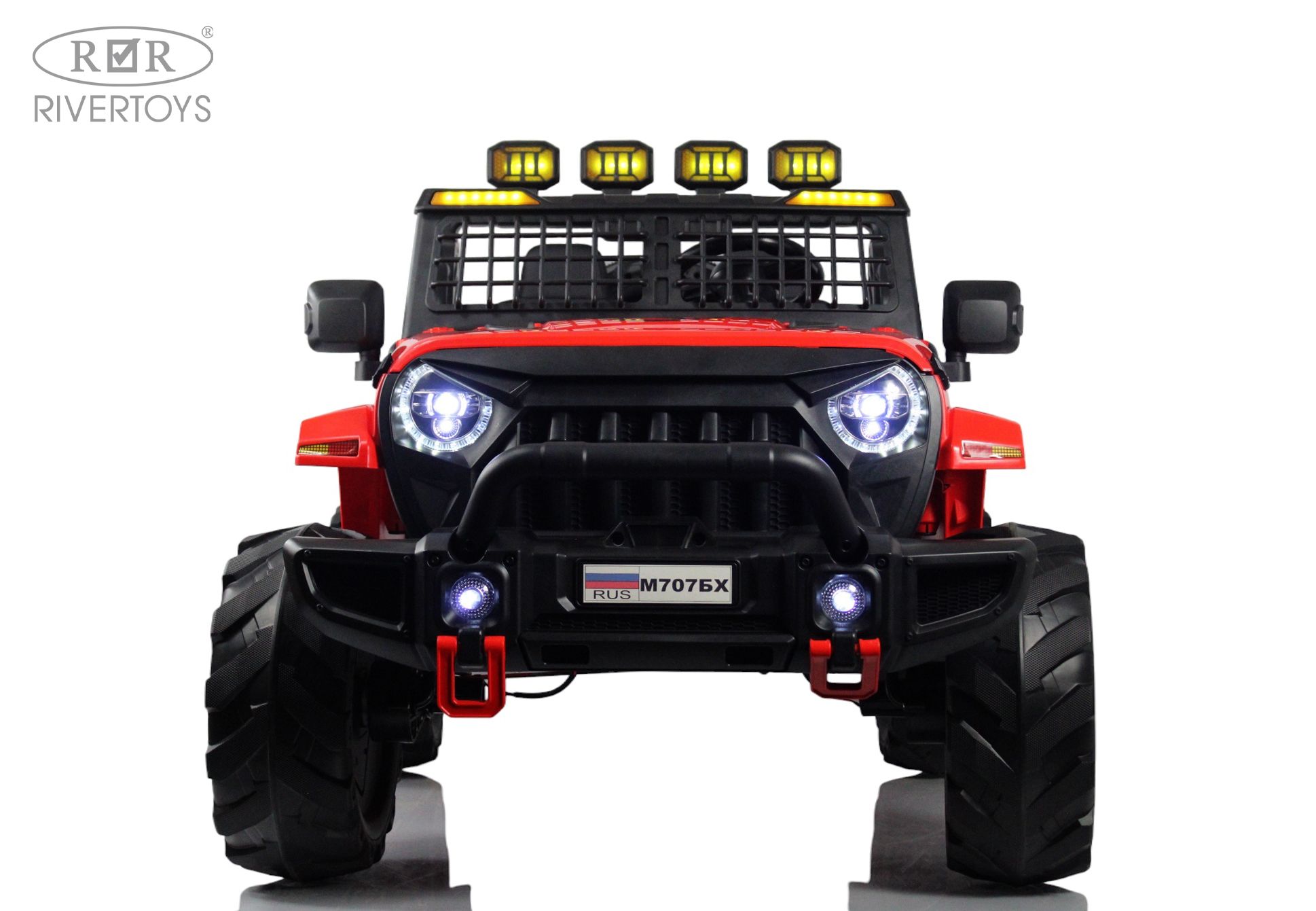 Электромобиль RIVERTOYS М707БХ Red С пультом ДУ - фото 2