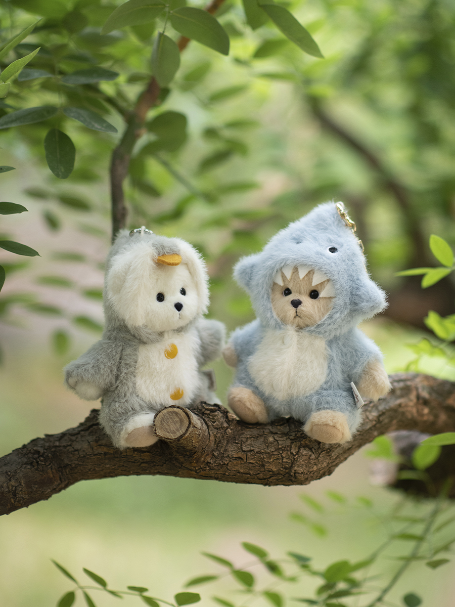Мягкая игрушка TeddyTales Медведь Акула брелок - фото 6