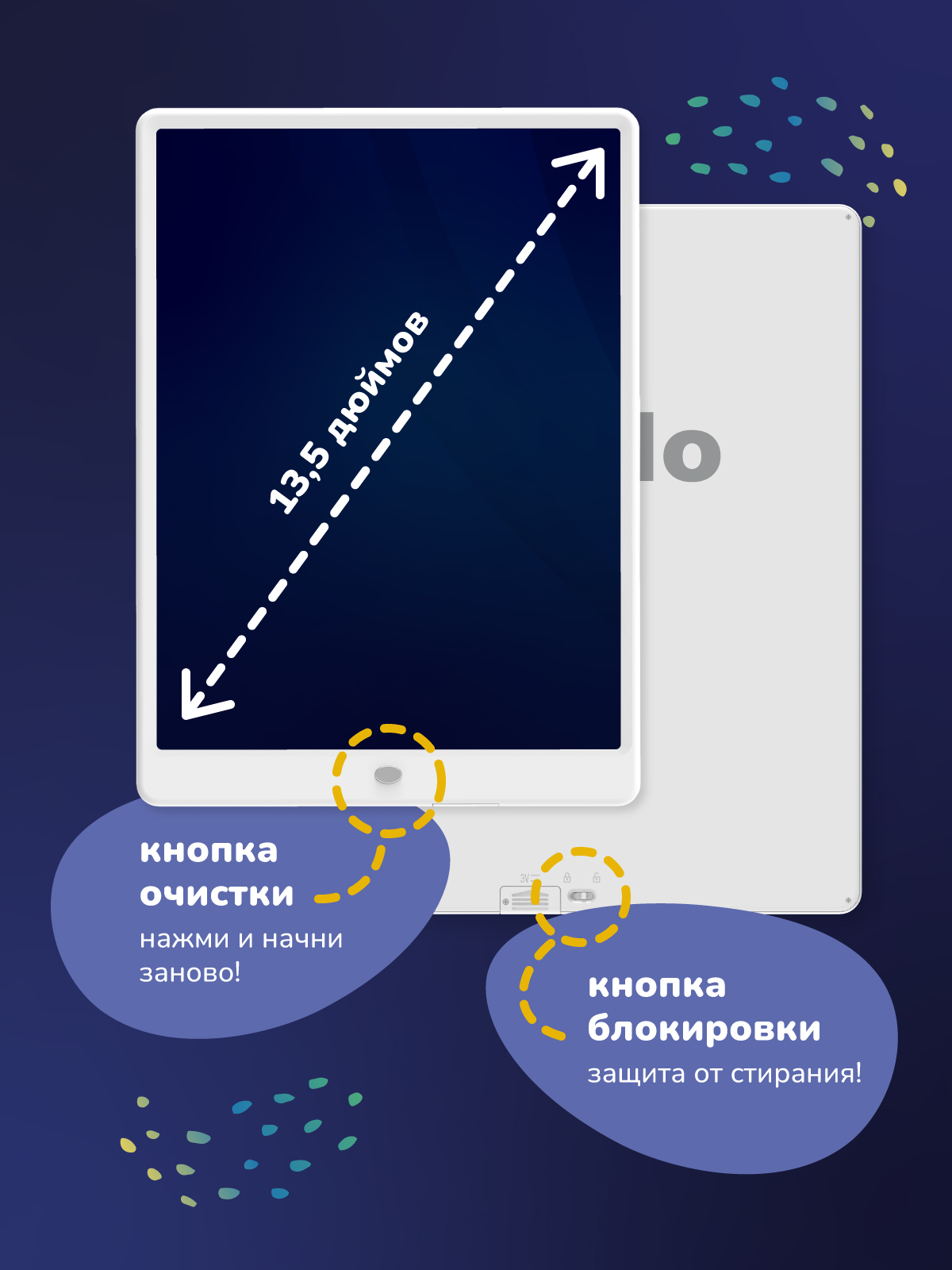 Доска для магнитного рисования alilo - фото 3