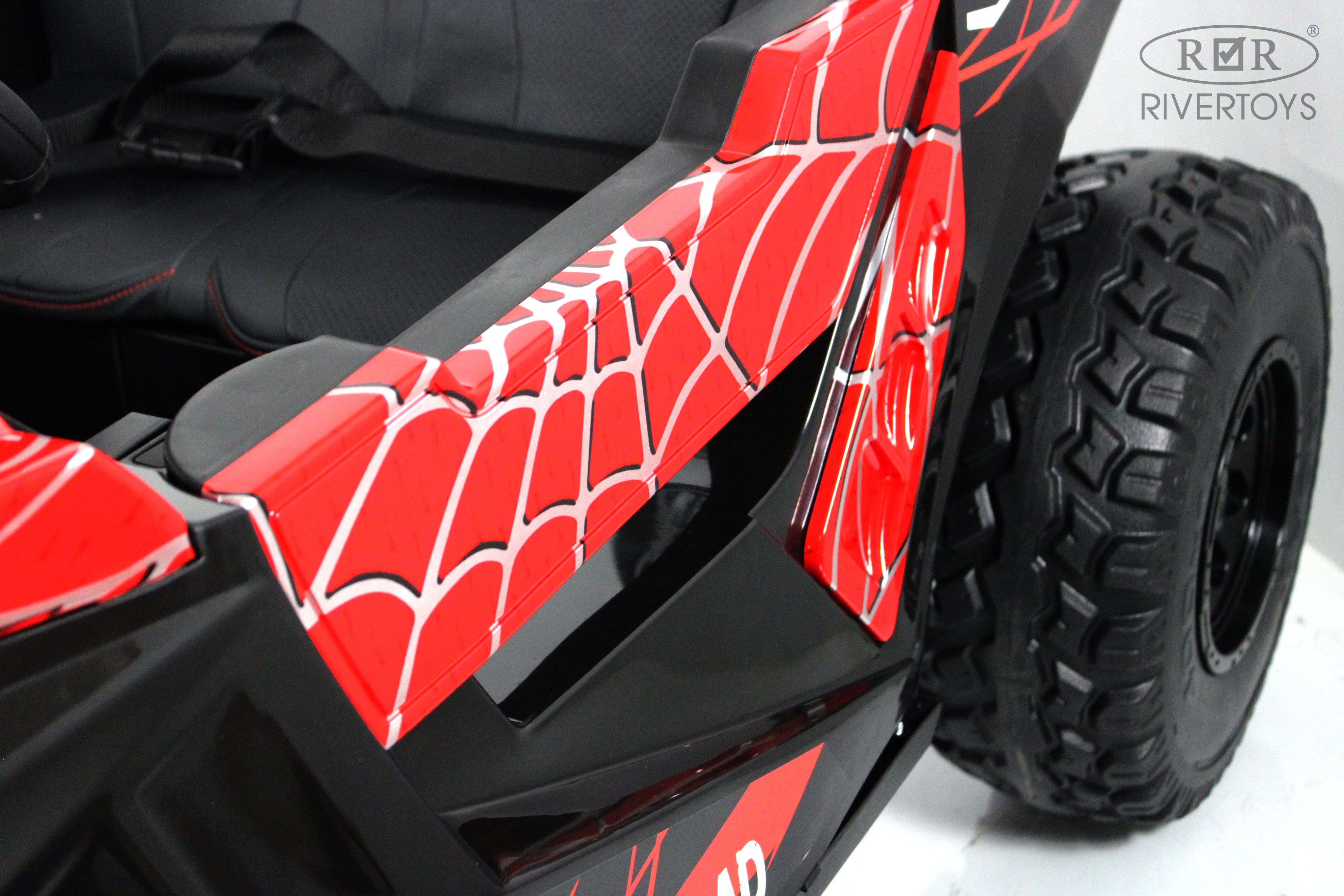 Электромобиль RIVERTOYS A707AA-LUX-NEW-RED-SPIDER С пультом ДУ - фото 14