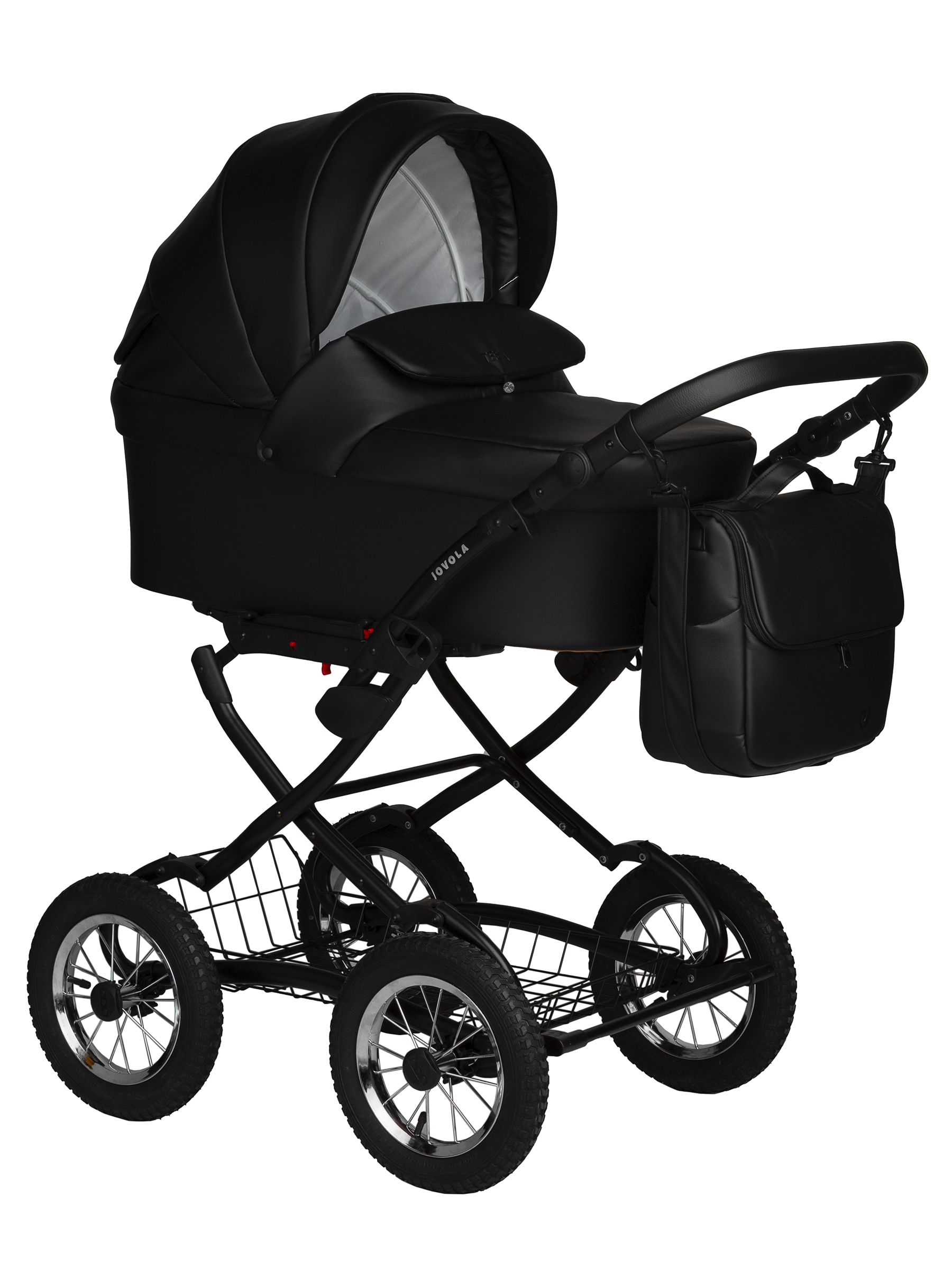 Коляска люлька JOVOLA Tessa Eco Light Classic черный - фото 1
