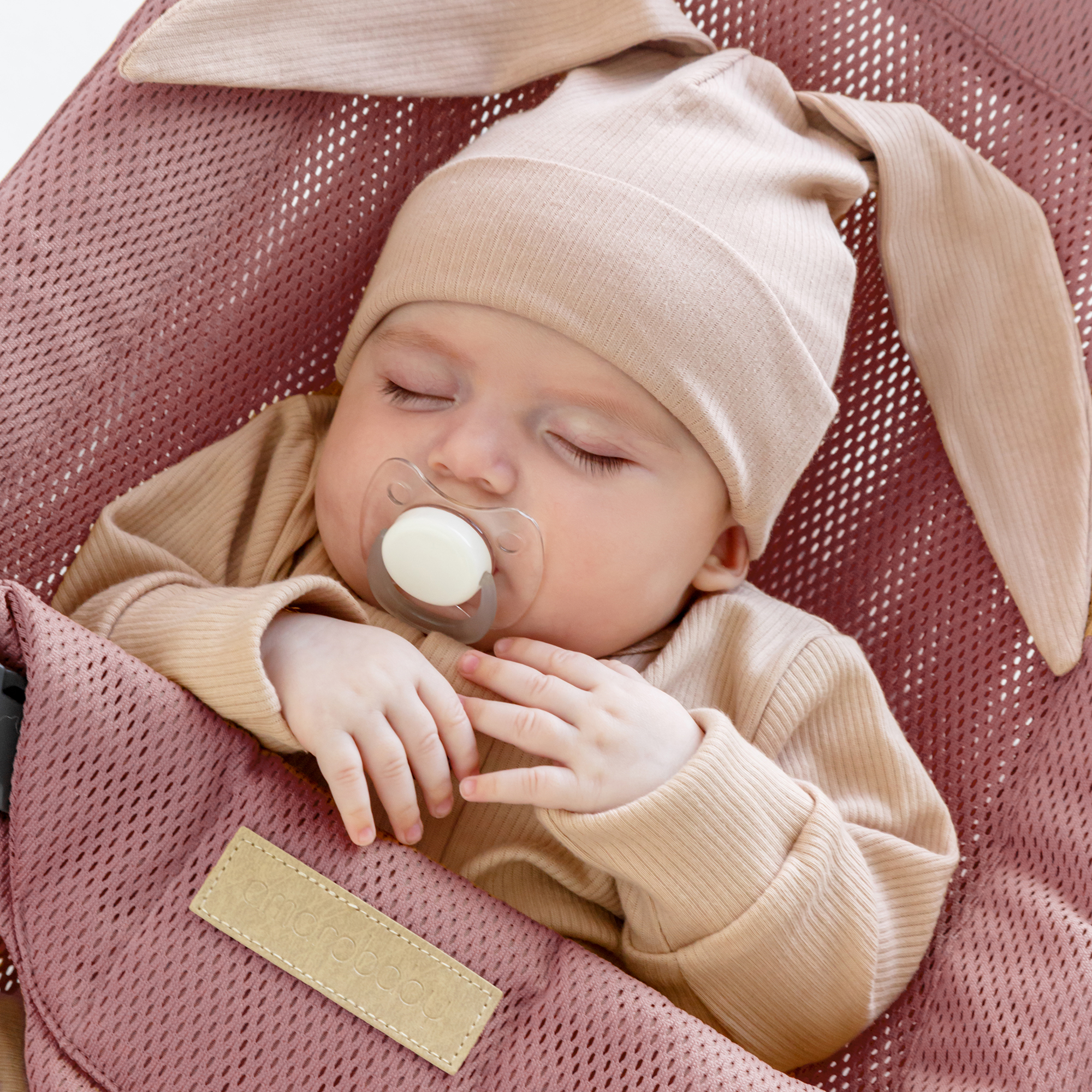 Детский шезлонг AmaroBaby Baby relax розовый - фото 8