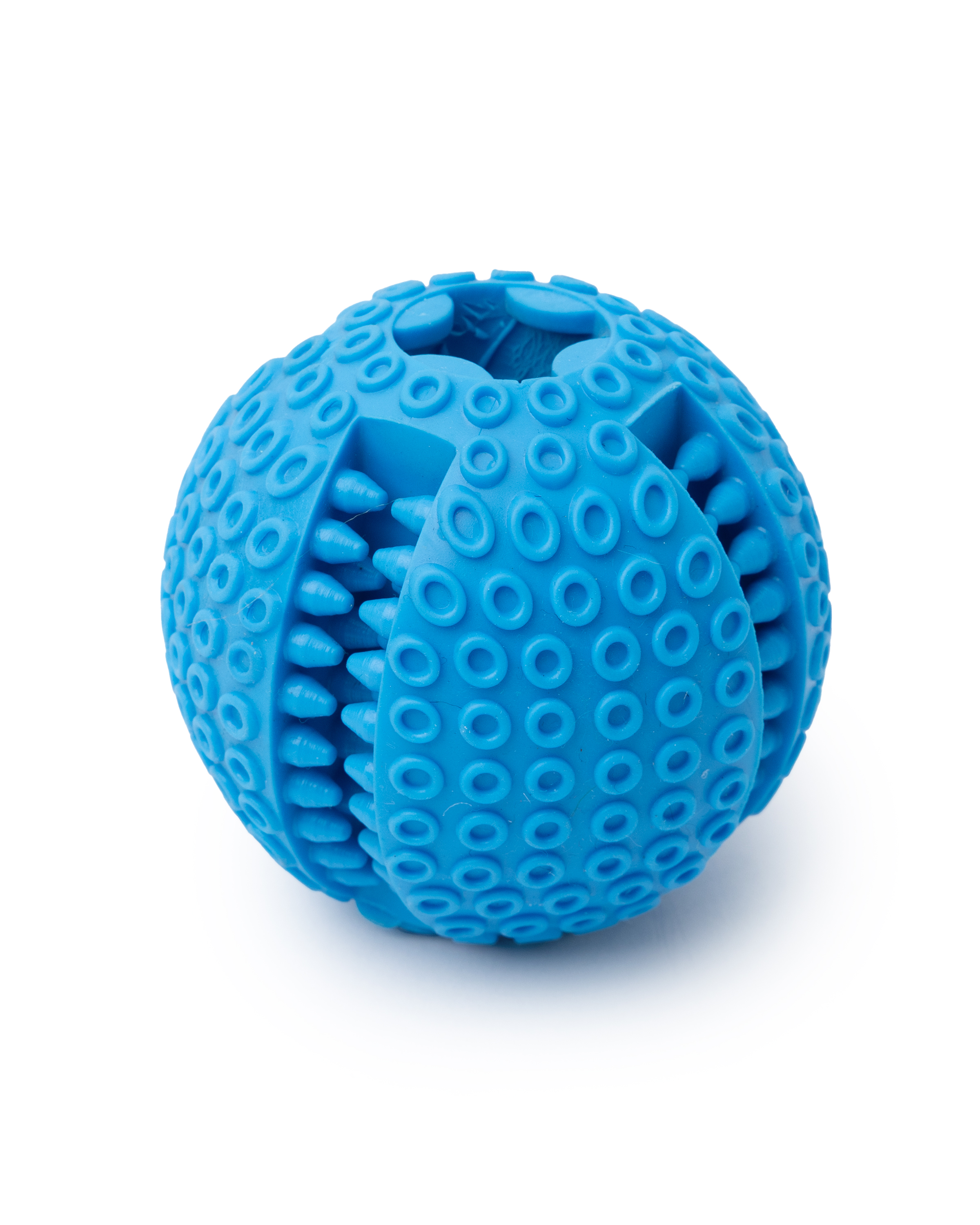 Игрушка для собак Barbaks Мяч-жевалка прочный внутрь можно класть лакомства 6.5см TRP - фото 1