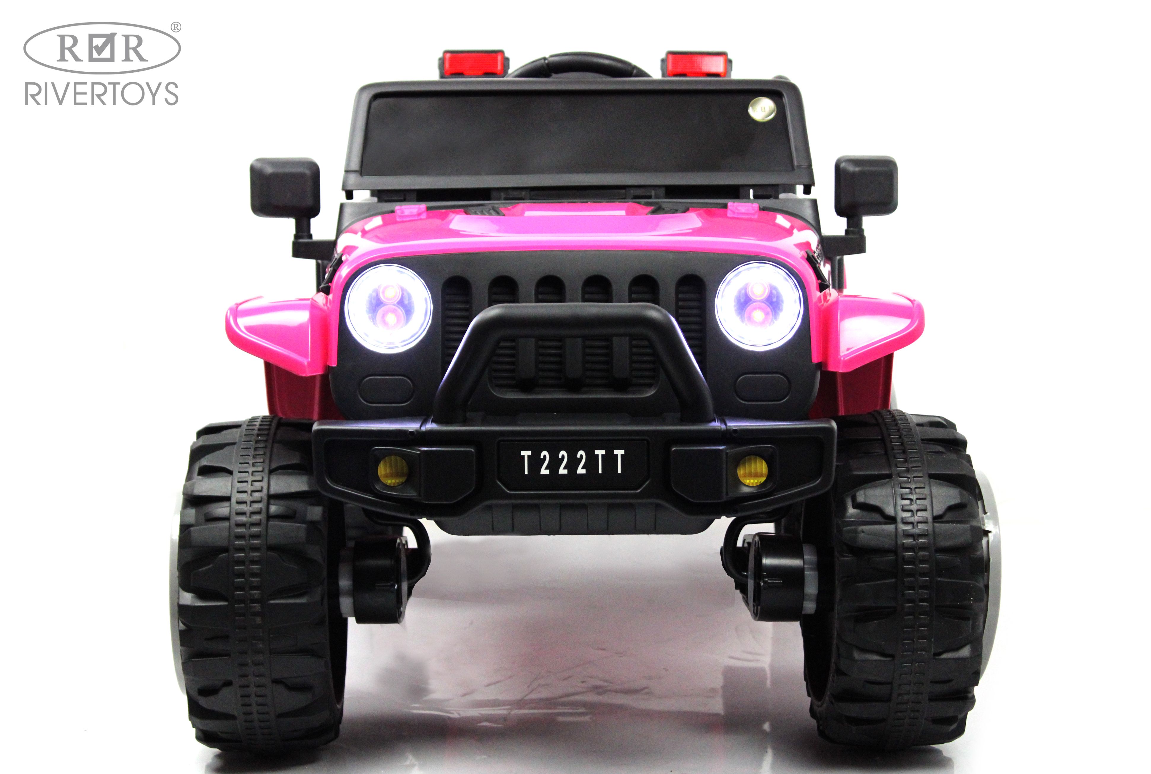 Электромобиль RIVERTOYS T222TT-4WD-PINK С пультом ДУ - фото 28