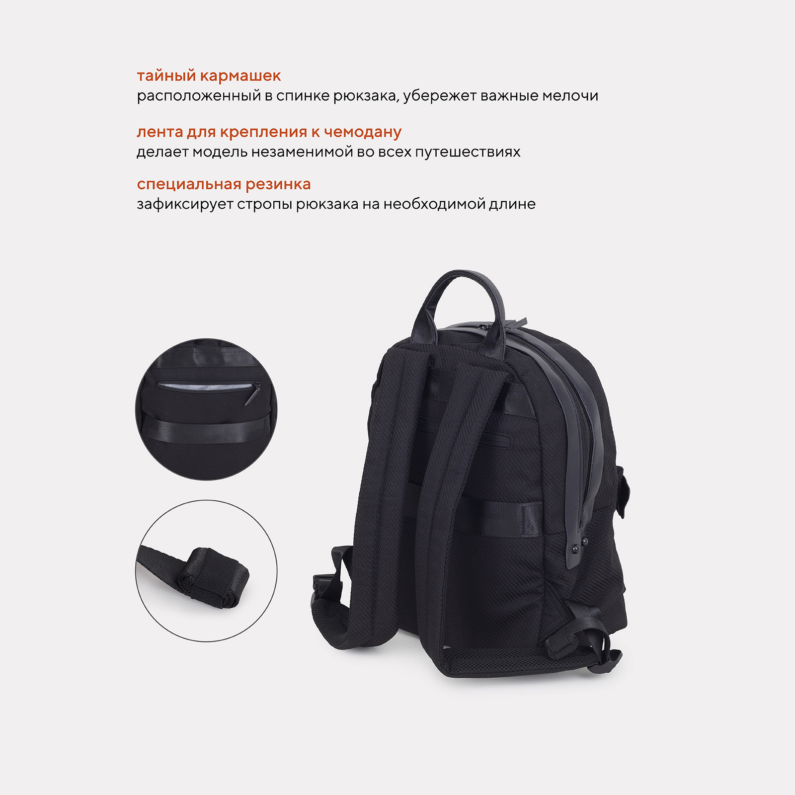 Рюкзак Rant Dora черный - фото 4