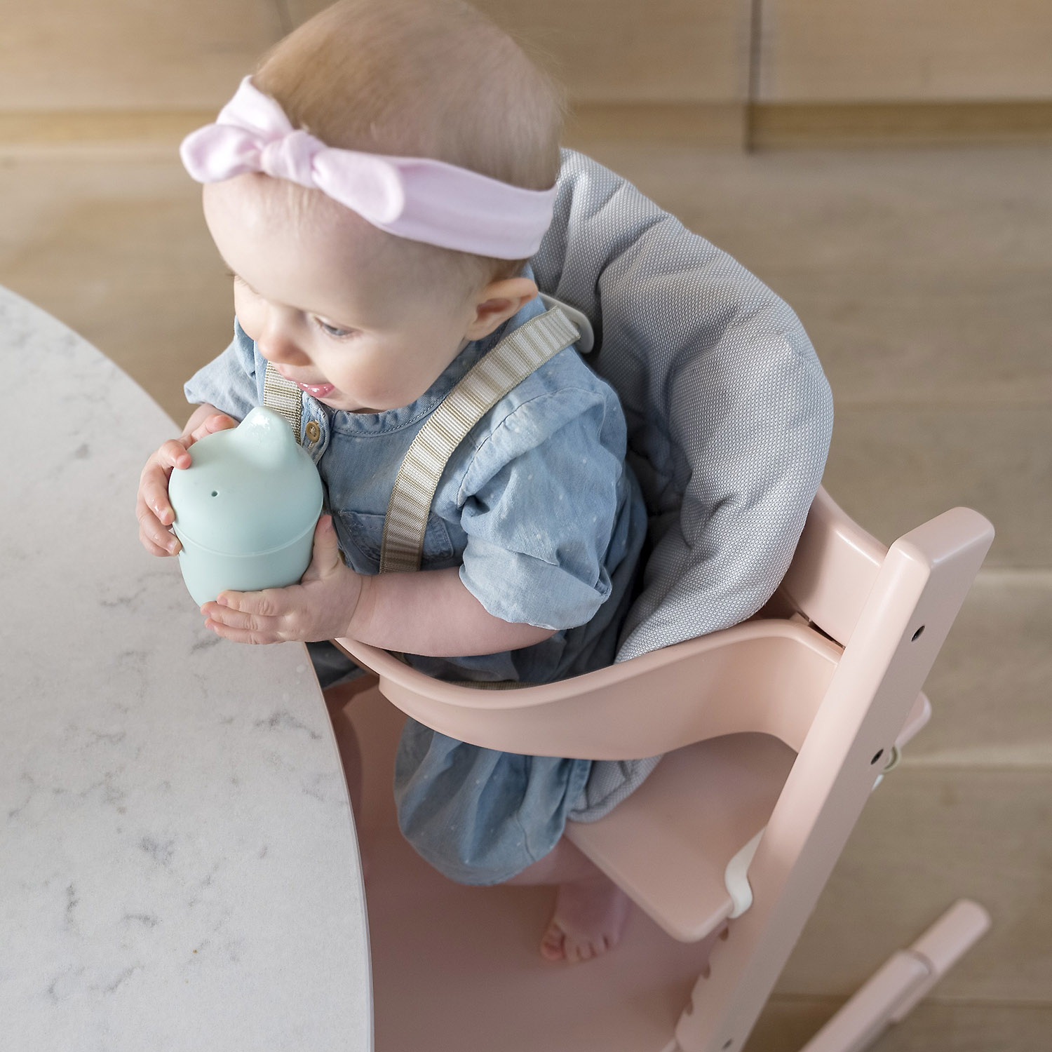 Чехол Stokke Tripp Trapp розовый на стульчик для кормления - фото 3