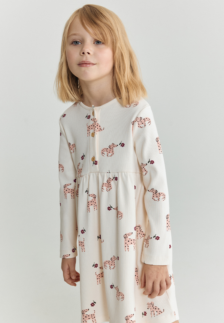 Платье artie W25M10PL-1457D/Молочный - фото 4