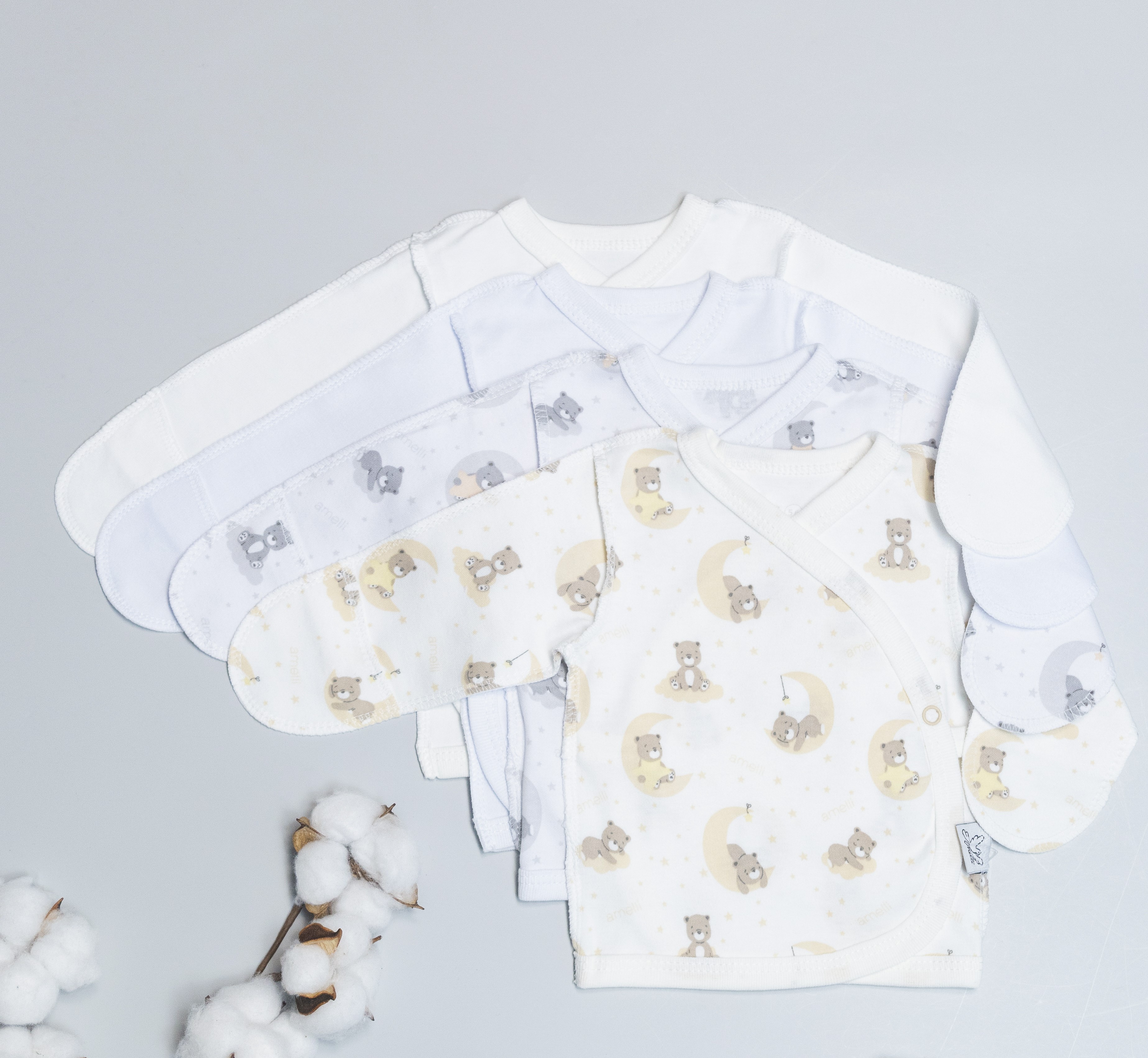 Распашонка Amelli КЛ.110.003.0.322.005/006бел - фото 3