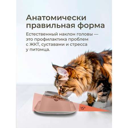 Двойная миска для животных ROXY PETS миска для медленного поедания