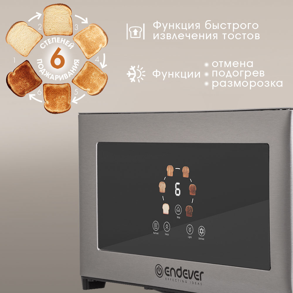 Тостер ENDEVER ST-130 - фото 3