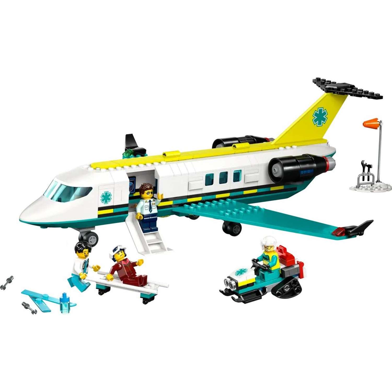 Конструктор LEGO City Самолет скорой помощи блочный - фото 2