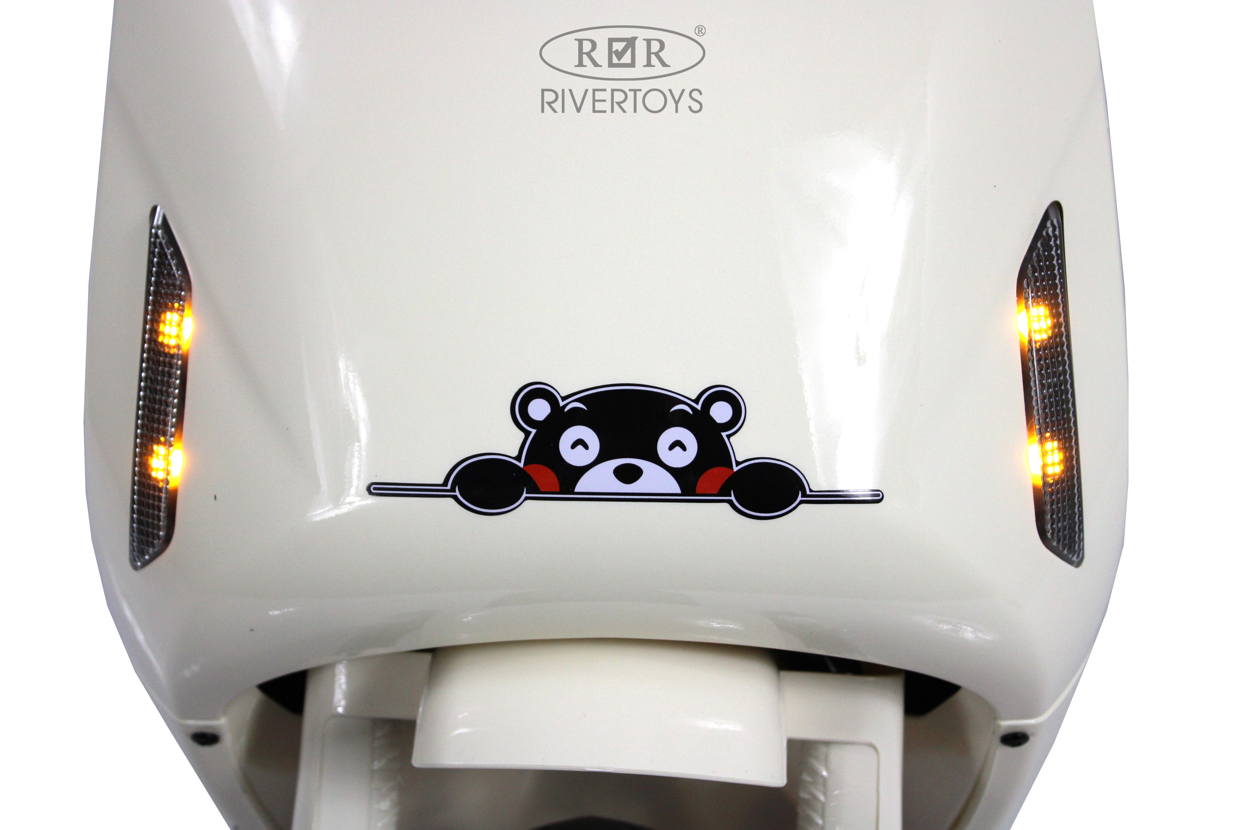 Электромобиль RIVERTOYS Z555ZZ-BEIGE-RED - фото 16