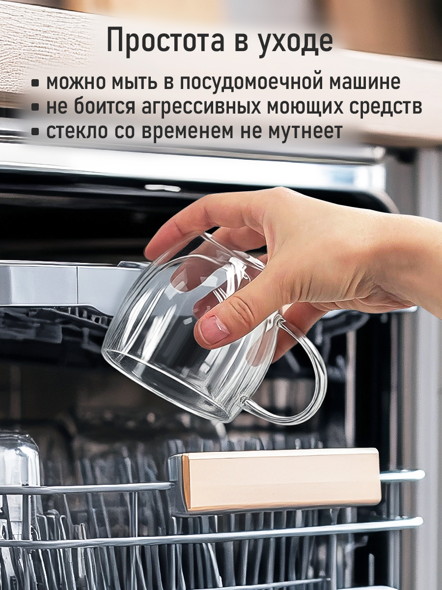 Прозрачные кружки MARTA MT-GD3906C - фото 10