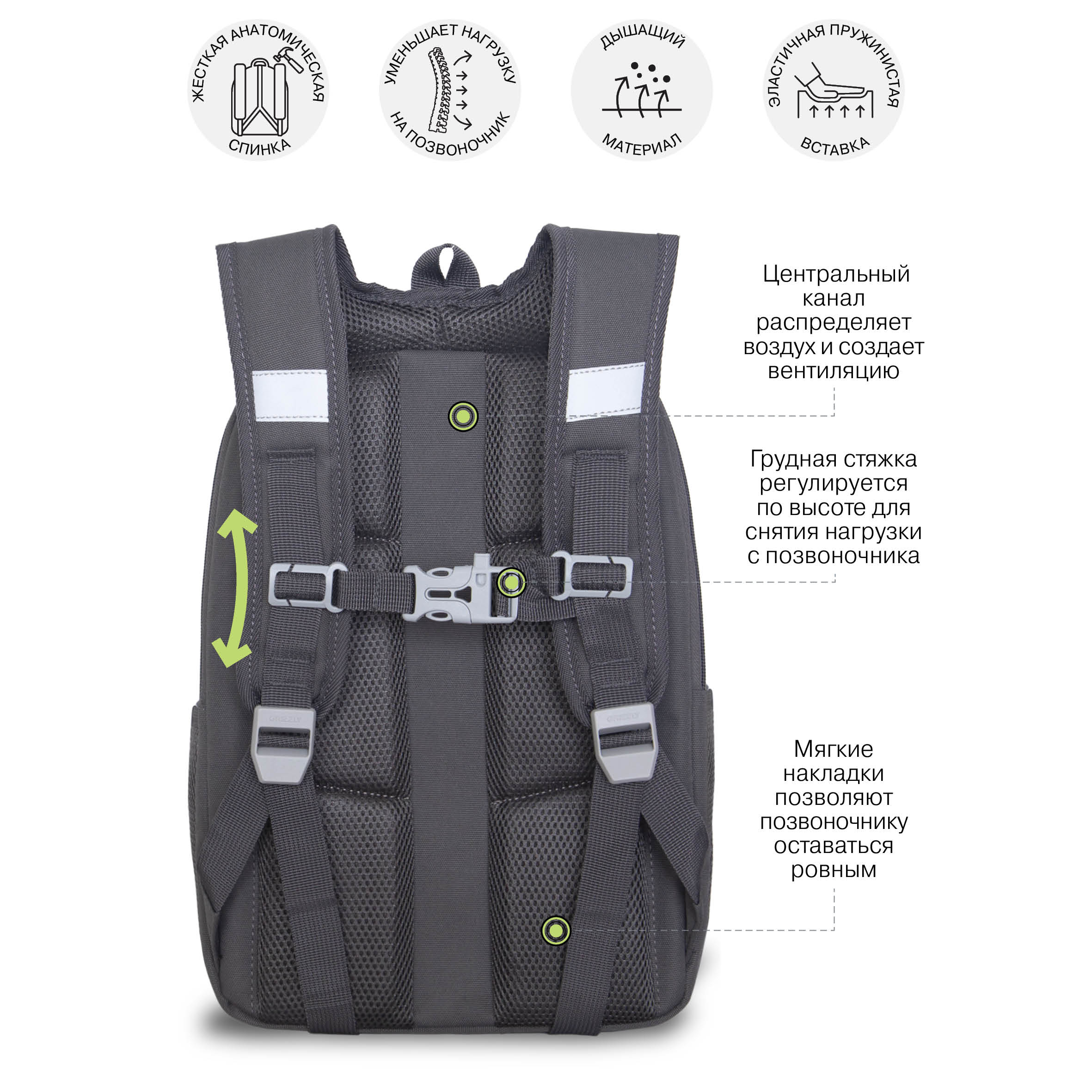 Ранец Grizzly Для девочки - фото 12