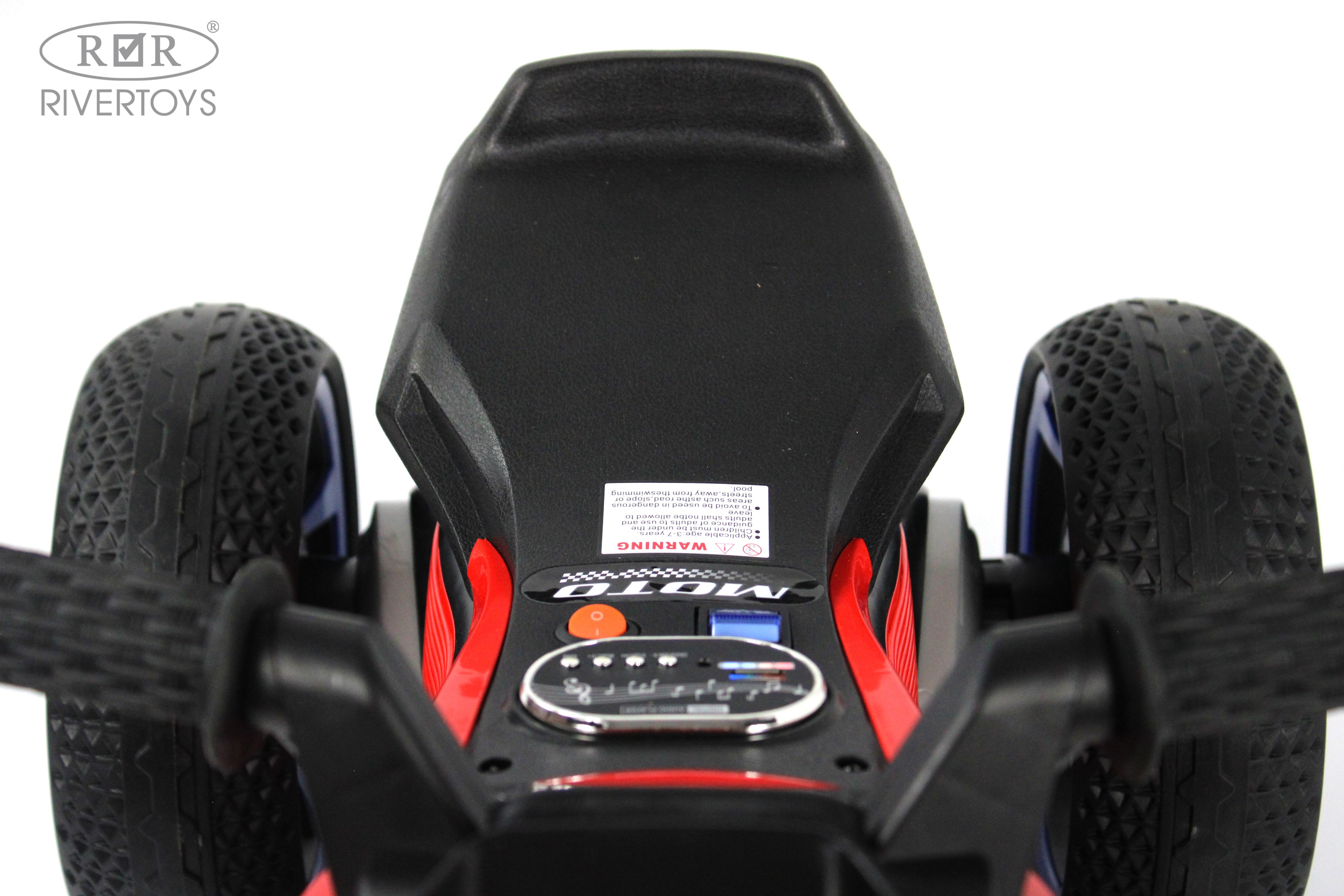 Электромобиль RIVERTOYS K333PX-RED - фото 7
