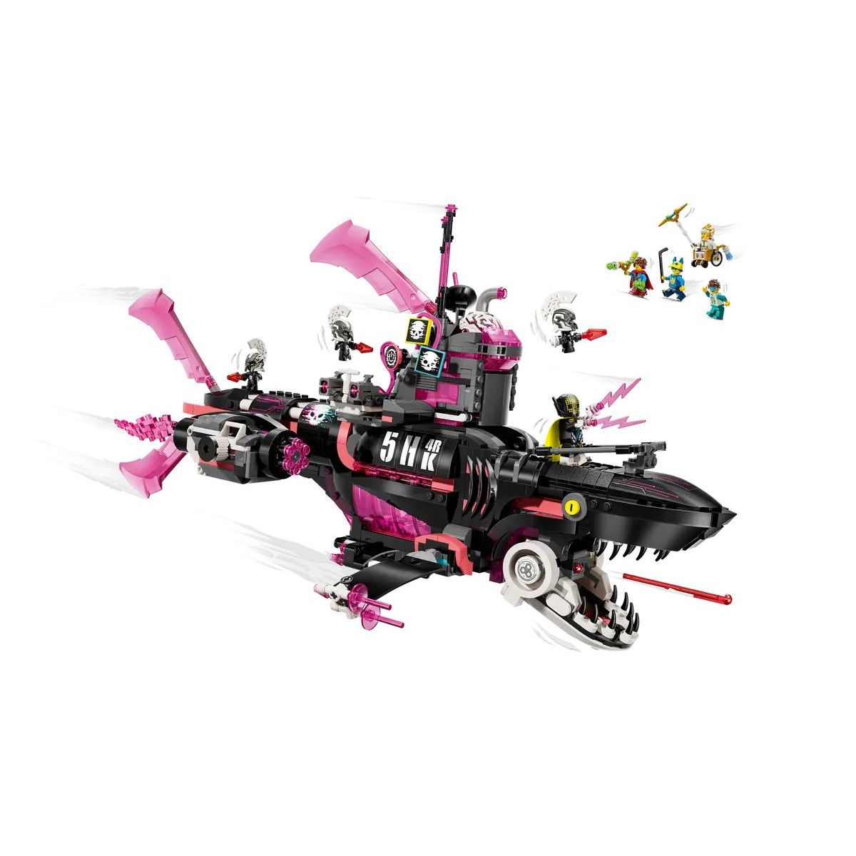 Конструктор LEGO DREAMZzz Кошмарная подводная лодка 1413 дет. - фото 4