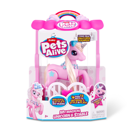 Игровой набор Zuru Pets Alive Единорог со светом и звуком