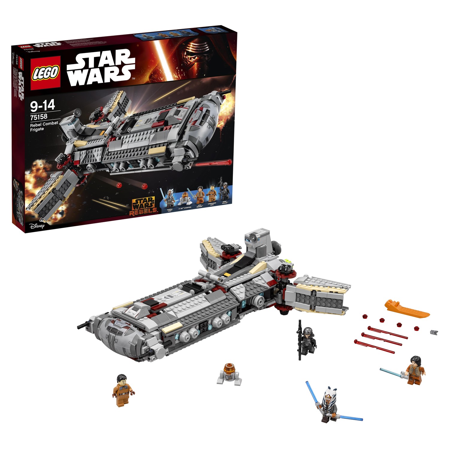 Конструктор LEGO Star Wars Боевой фрегат Повстанцев блочный - фото 1