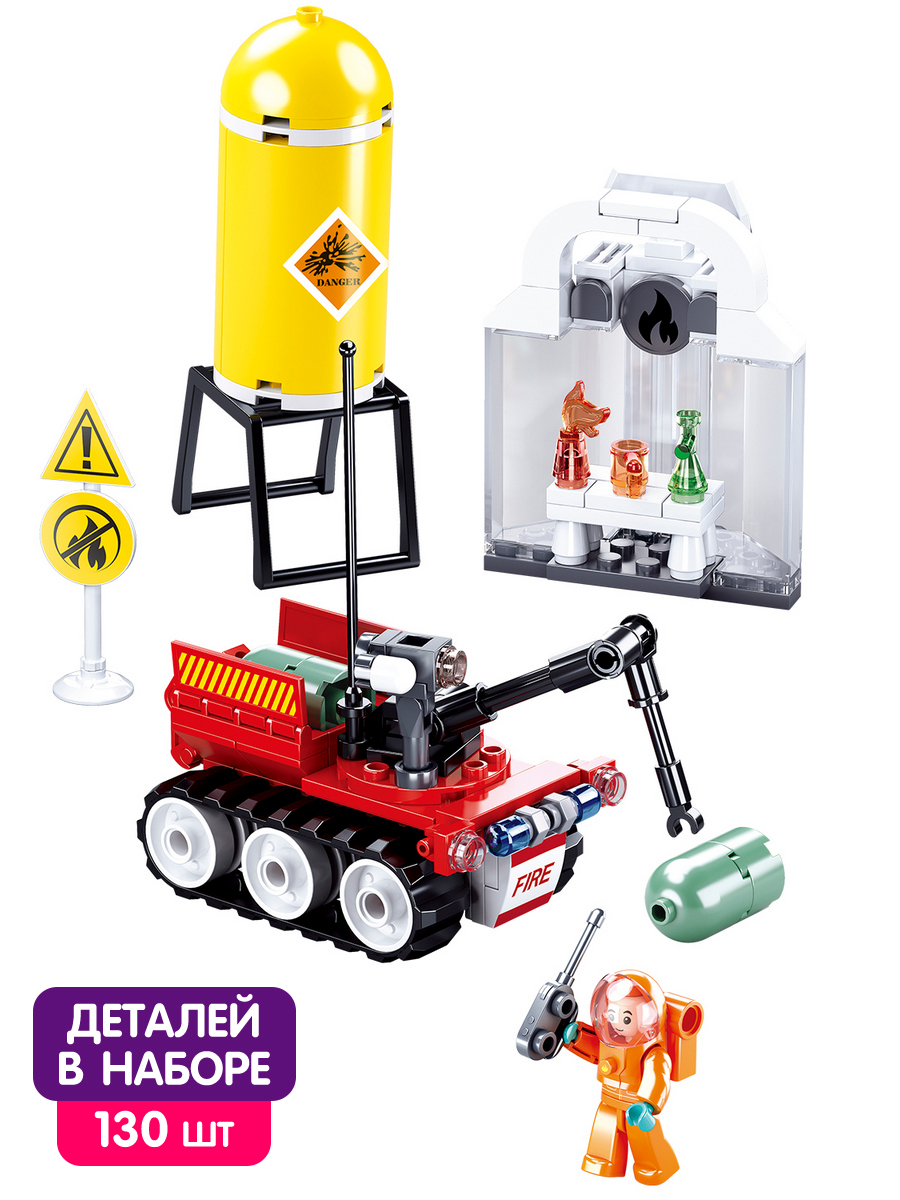 Конструктор SLUBAN Пожарные 130 дет. - фото 2