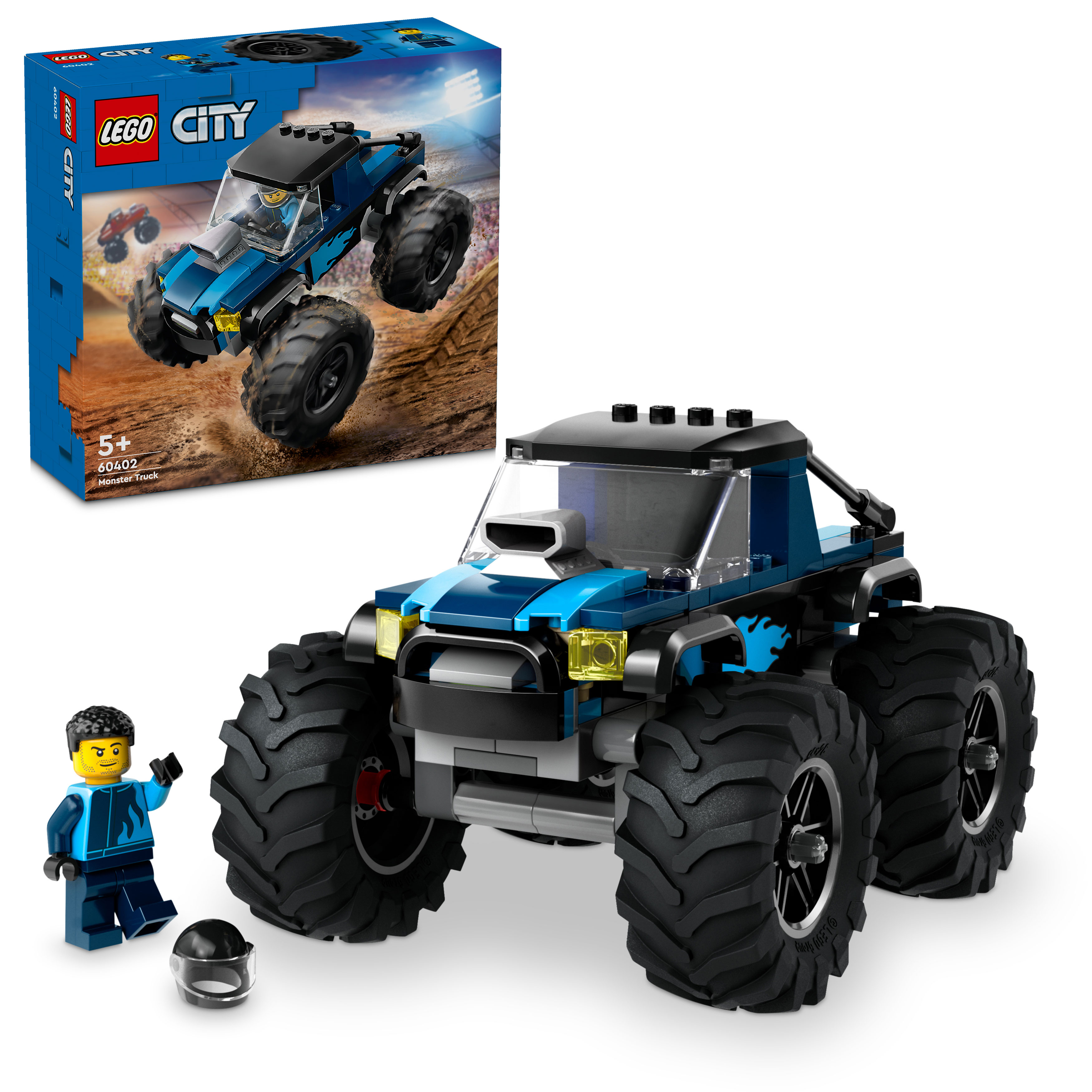 Конструктор LEGO City Синий Монстр-трак блочный - фото 1