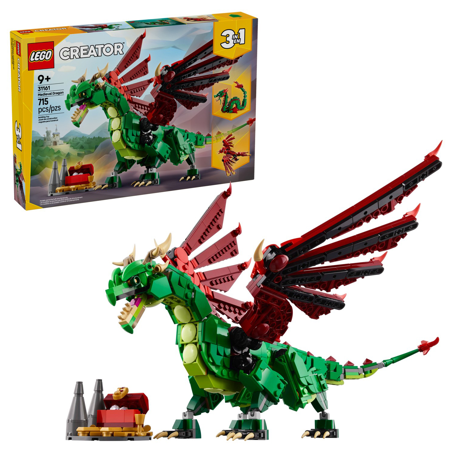 Конструктор LEGO Creator Средневековый дракон блочный - фото 1