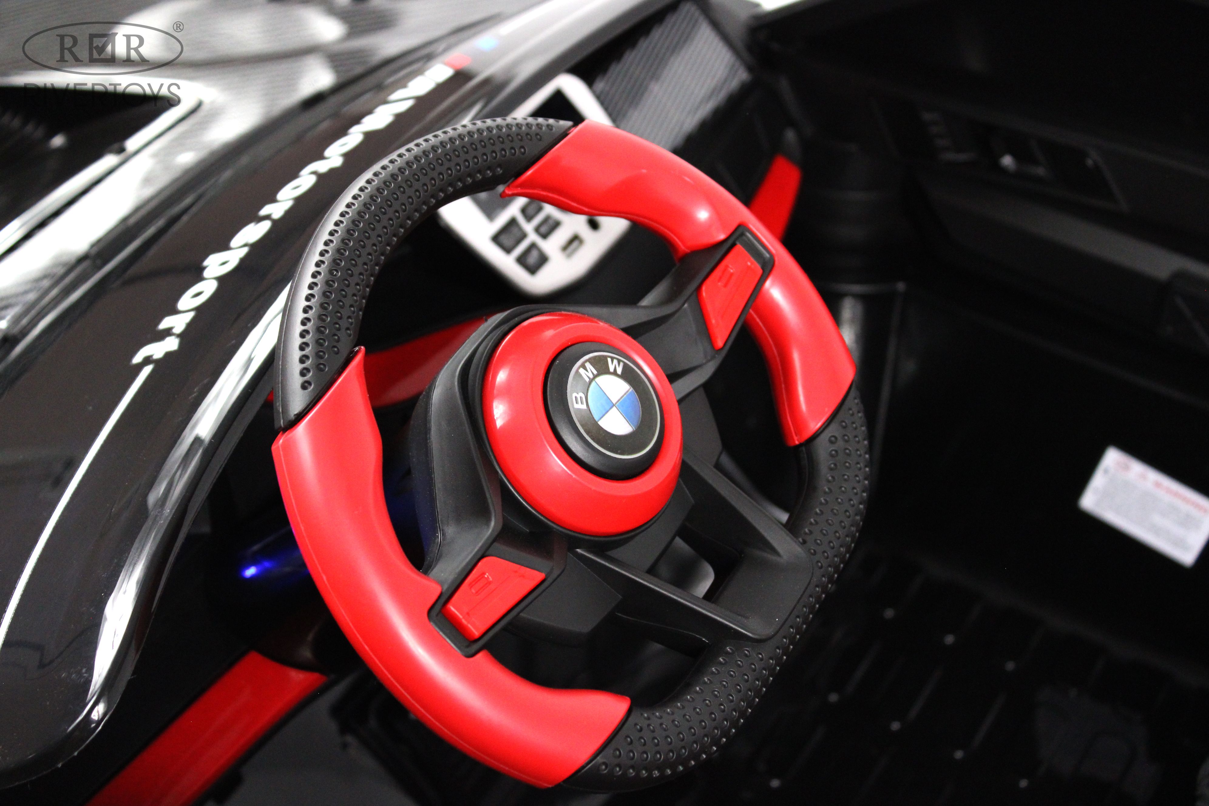 Электромобиль RIVERTOYS BMW G007GG-BLACK С пультом ДУ - фото 21
