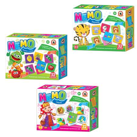 Настольная игра Русский стиль Мемо в ассортименте