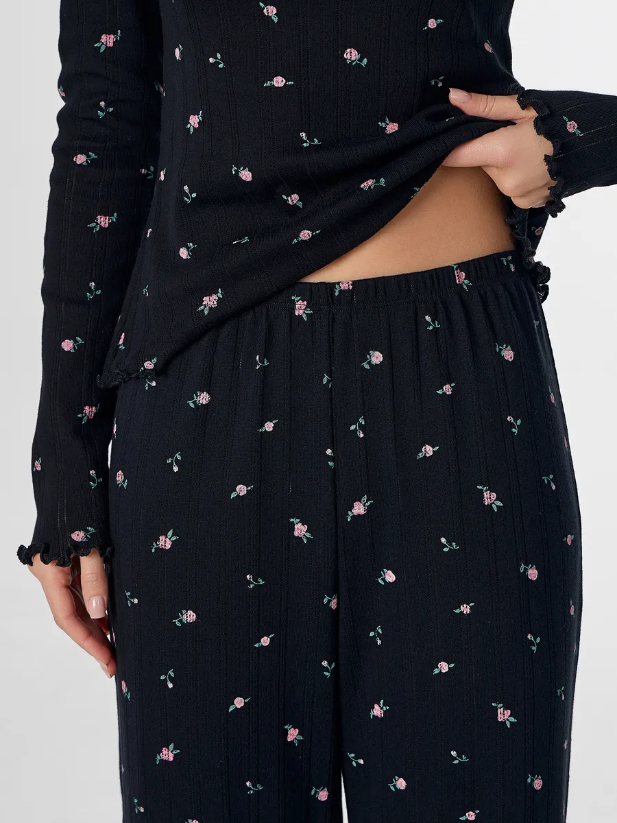 Пижама Mark Formelle (Марк Формэль) 592613/розочки на черном - фото 11