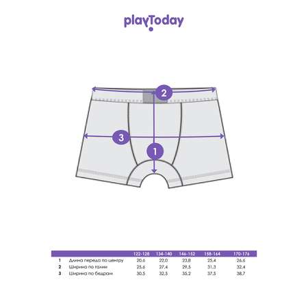 Трусы 3 шт PlayToday
