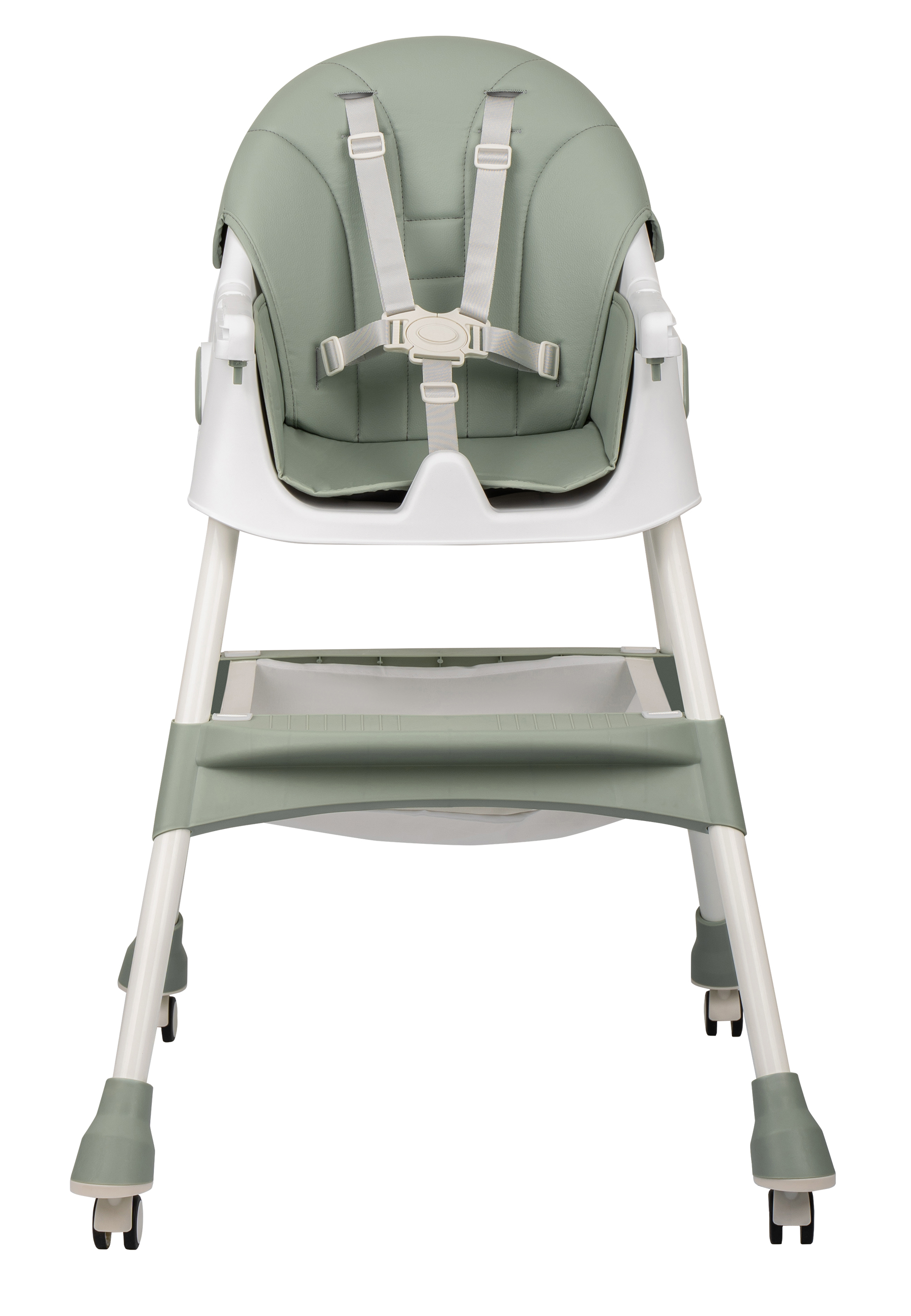 Стульчик для кормления Indigo Corn Flex зеленый-серый - фото 8