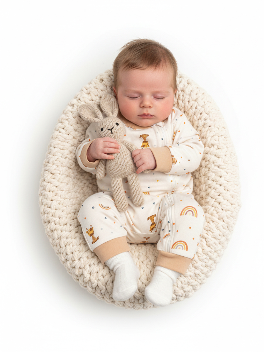 Изображение товара Комбинезон Эскимо 68 с молнией для новорожденных - мягкий и комфортный