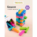 Настольная игра Томик Дженга Падающая Башня 54 детали