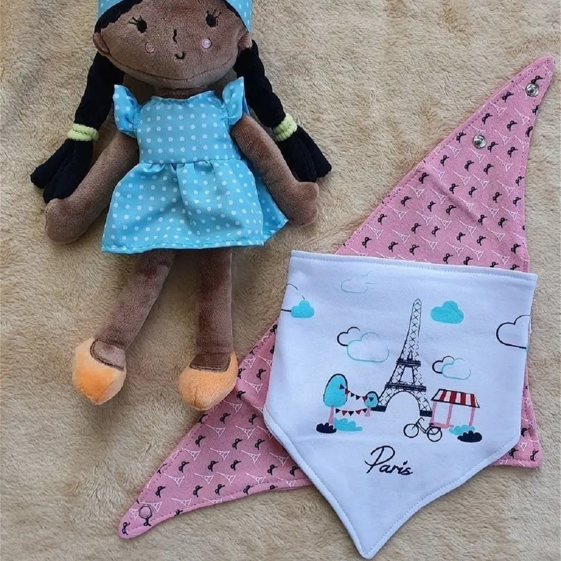 Нагрудник Babyono текстиль 2 шт. в ассортименте - фото 14