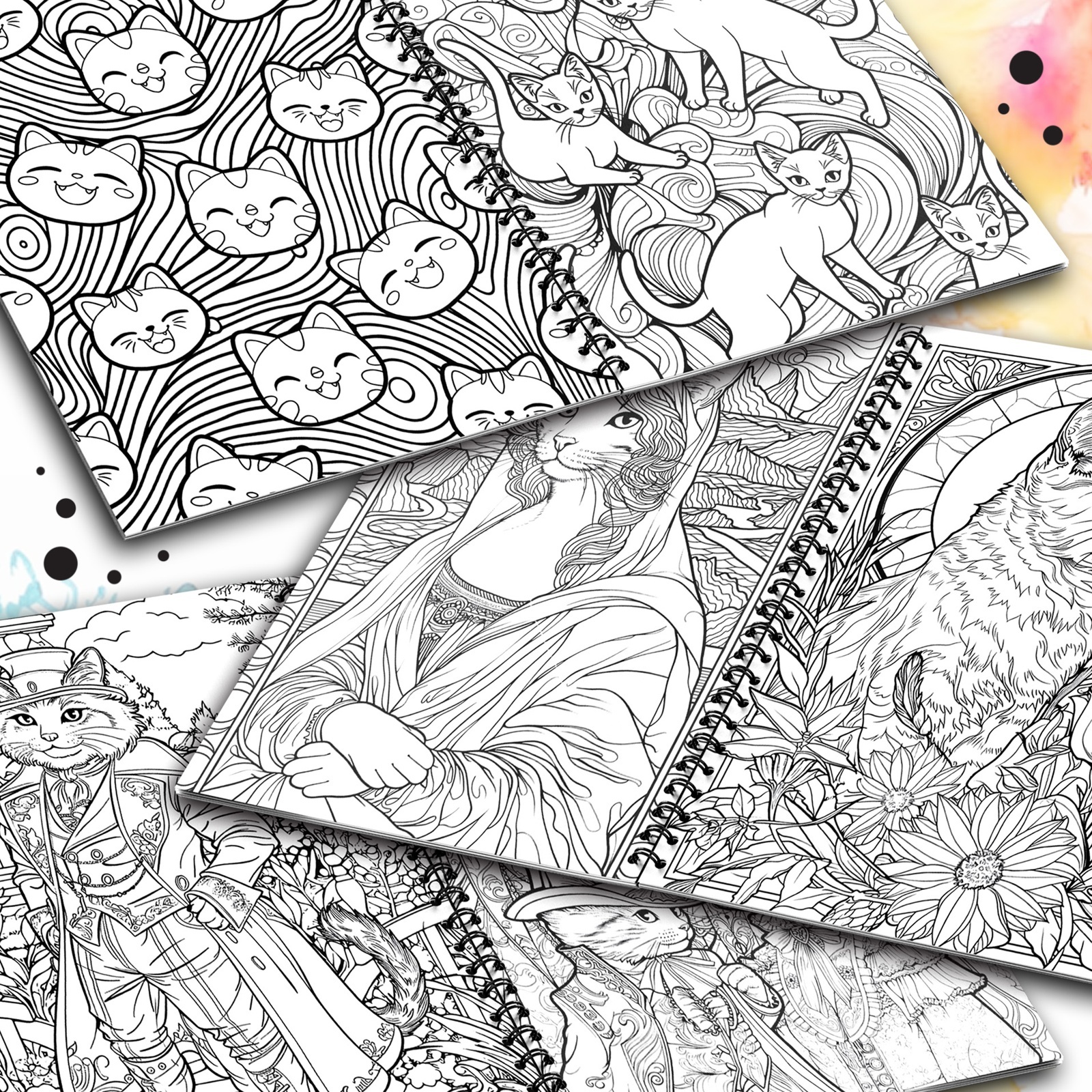 Релакс раскраска Буква-ленд "Кэтсбук", 100 картинок - фото 5