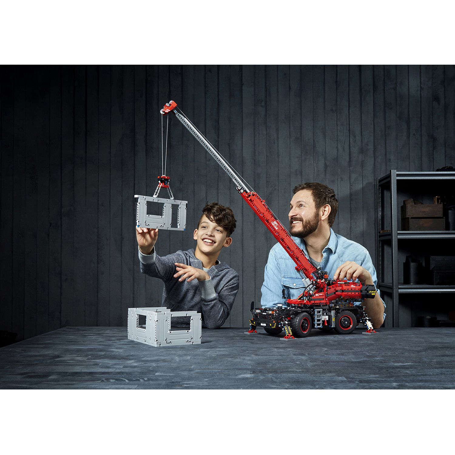 Конструктор LEGO Technic Подъёмный кран 4057 дет. - фото 62