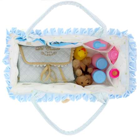 Аксессуар для кукол DeCuevas Toys переноска, подгузник, посуда, пустышка